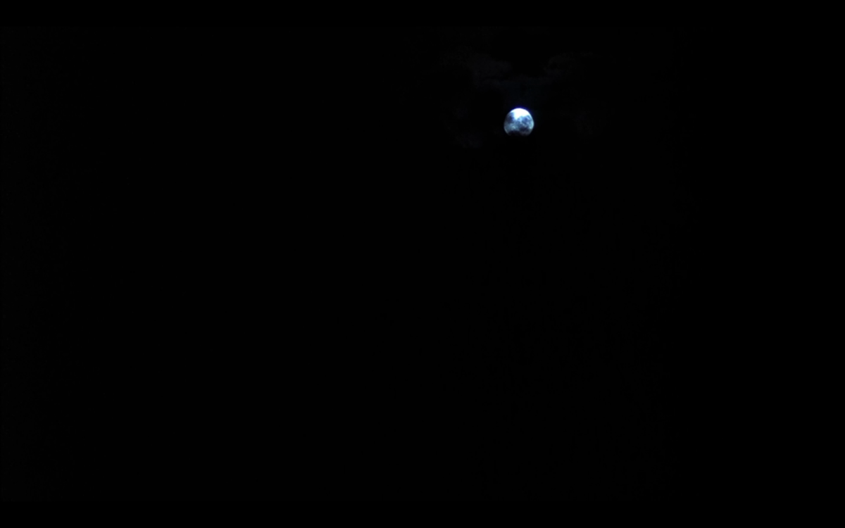 The moon in a nightsky in the movie Friday the 13th