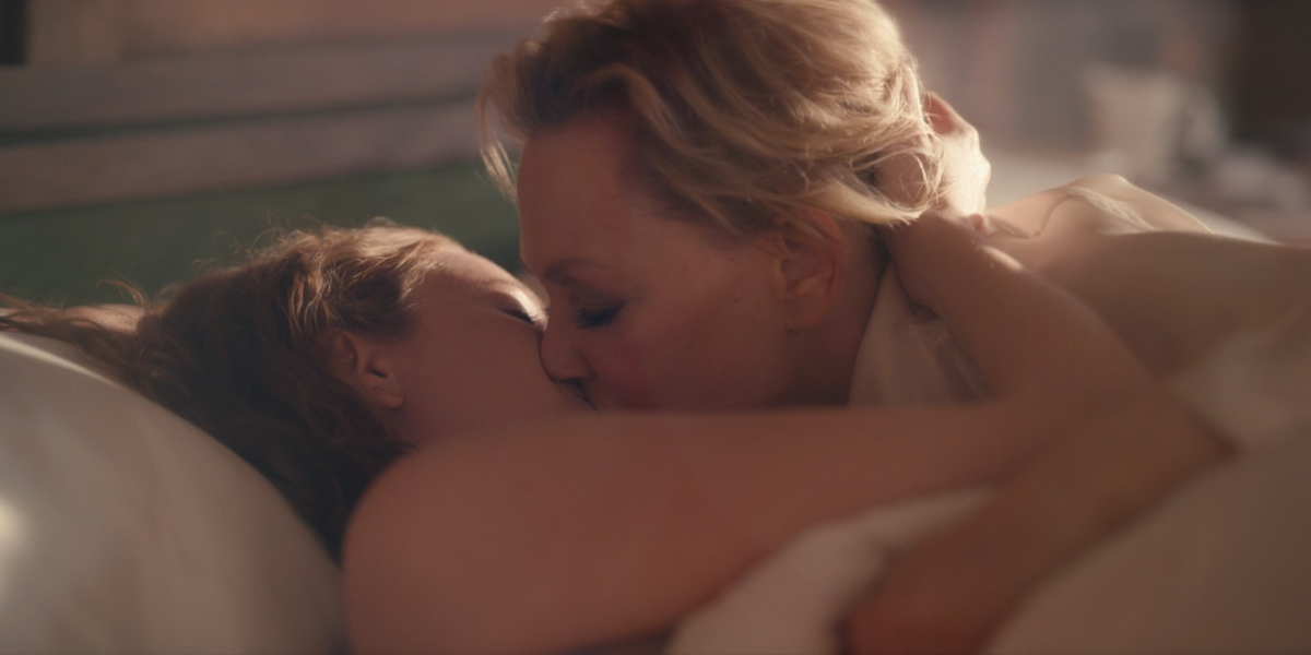 Ava and Deborah are making out in a bed in Ava's dream in season one of Hacks