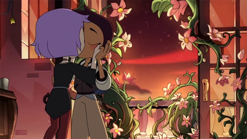 Luz and Amity Make Queer Kissing History on Disney's The Owl House