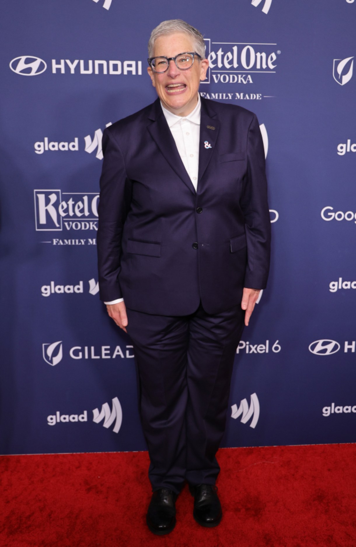 BEVERLY HILLS, CALIFORNIA - APRIL 02: Abby McEnany attends the 33rd Annual GLAAD Media Awards on April 02, 2022 in Beverly Hills, California. (Photo by Momodu Mansaray/WireImage,)