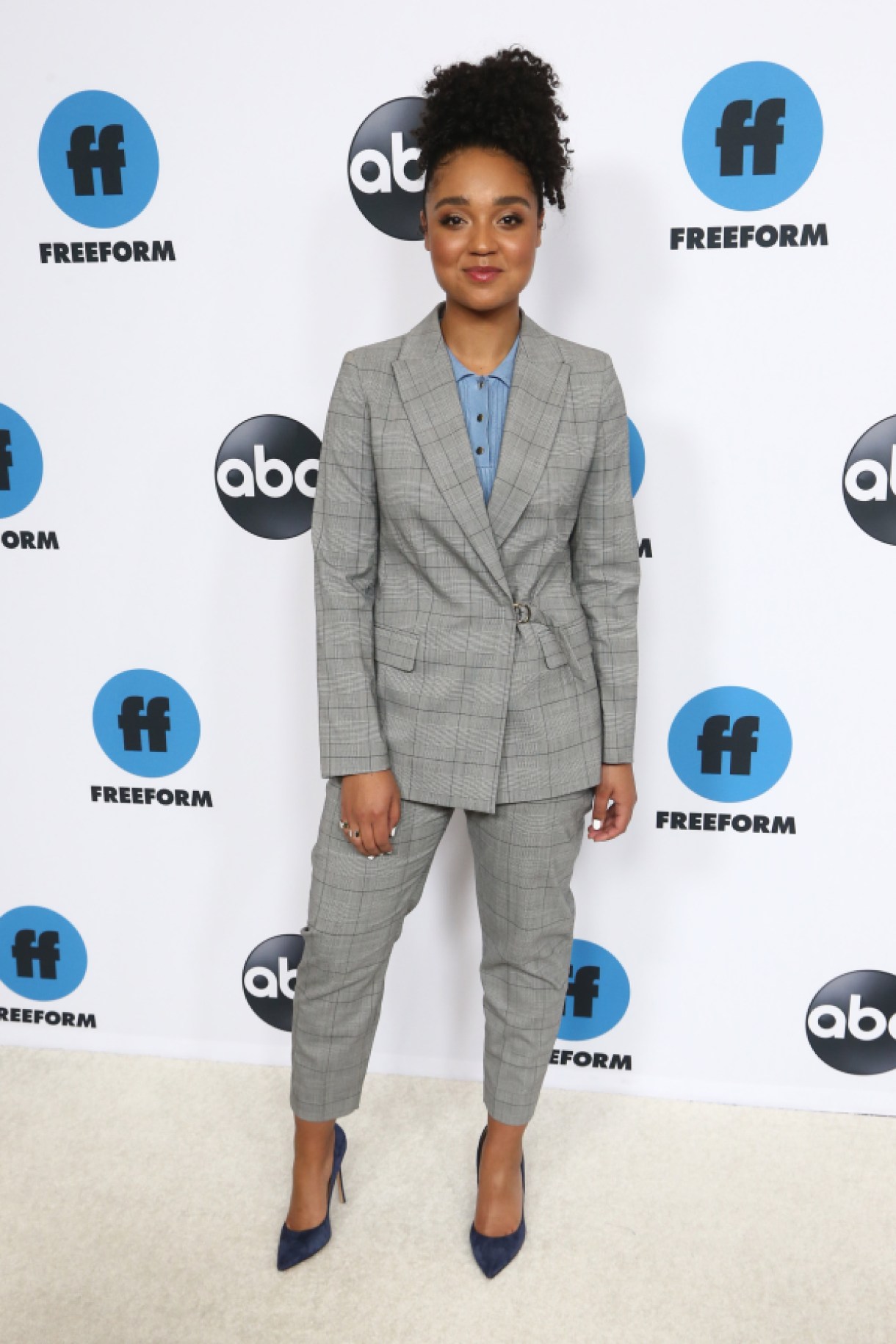 PASADENA, CALIFORNIA - FEBRUARY 05: Aisha Dee attends the Disney ABC Television Hosts TCA Winter Press Tour 2019 at The Langham Huntington Hotel and Spa on February 05, 2019 in Pasadena, California. (Photo by Tommaso Boddi/WireImage)