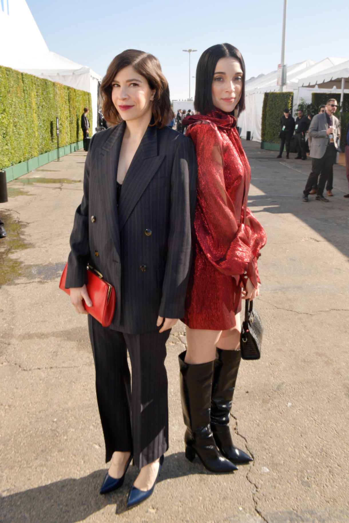 SANTA MONICA, CALIFORNIA - FEBRUARY 08: (L-R) Carrie Brownstein and St. Vincent attend the 2020 Film Independent Spirit Awards on February 08, 2020 in Santa Monica, California. (Photo by Matt Winkelmeyer/Getty Images)