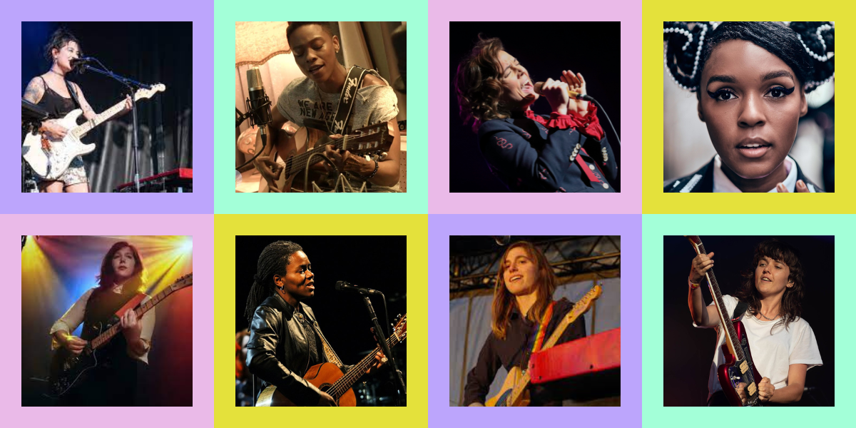 Japanese Breakfast, Jessica Betts, Brandi Carlile, Janelle Monaé, Lucy Daucus, Tracy Chapman, Julien Baker, and Courtney Barnett