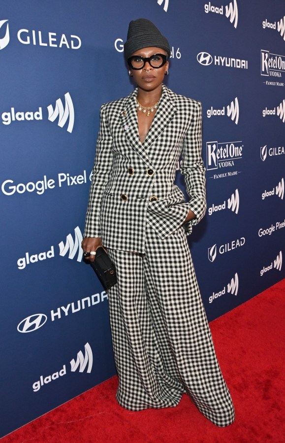 BEVERLY HILLS, CALIFORNIA - APRIL 02: Cynthia Erivo attends The 33rd Annual GLAAD Media Awards at The Beverly Hilton on April 02, 2022 in Beverly Hills, California. (Photo by Stefanie Keenan/Getty Images for GLAAD)