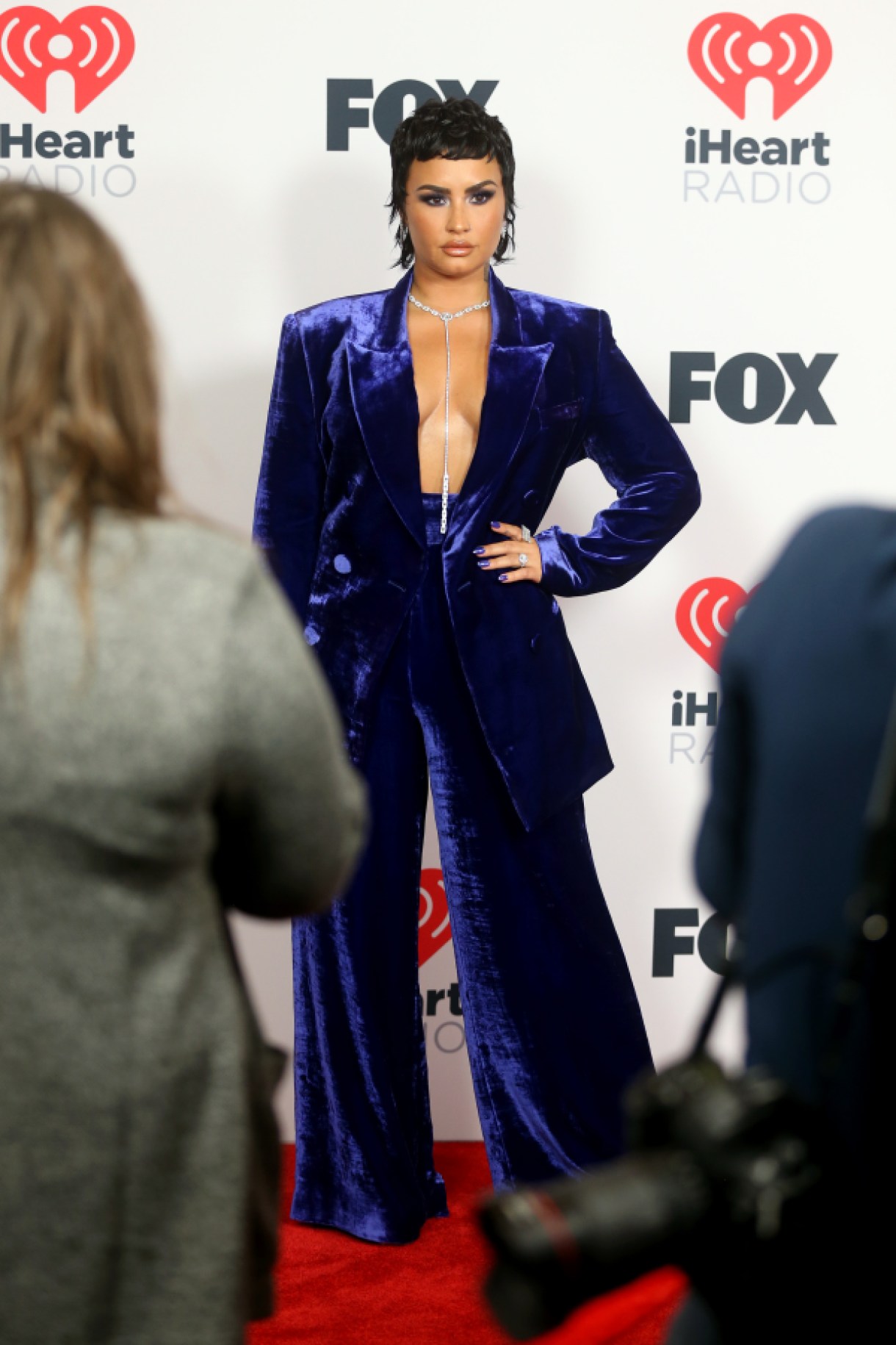 LOS ANGELES, CALIFORNIA - MAY 27: (EDITORIAL USE ONLY) Demi Lovato attends the 2021 iHeartRadio Music Awards at The Dolby Theatre in Los Angeles, California, which was broadcast live on FOX on May 27, 2021. (Photo by Phillip Faraone/Getty Images for iHeartMedia)