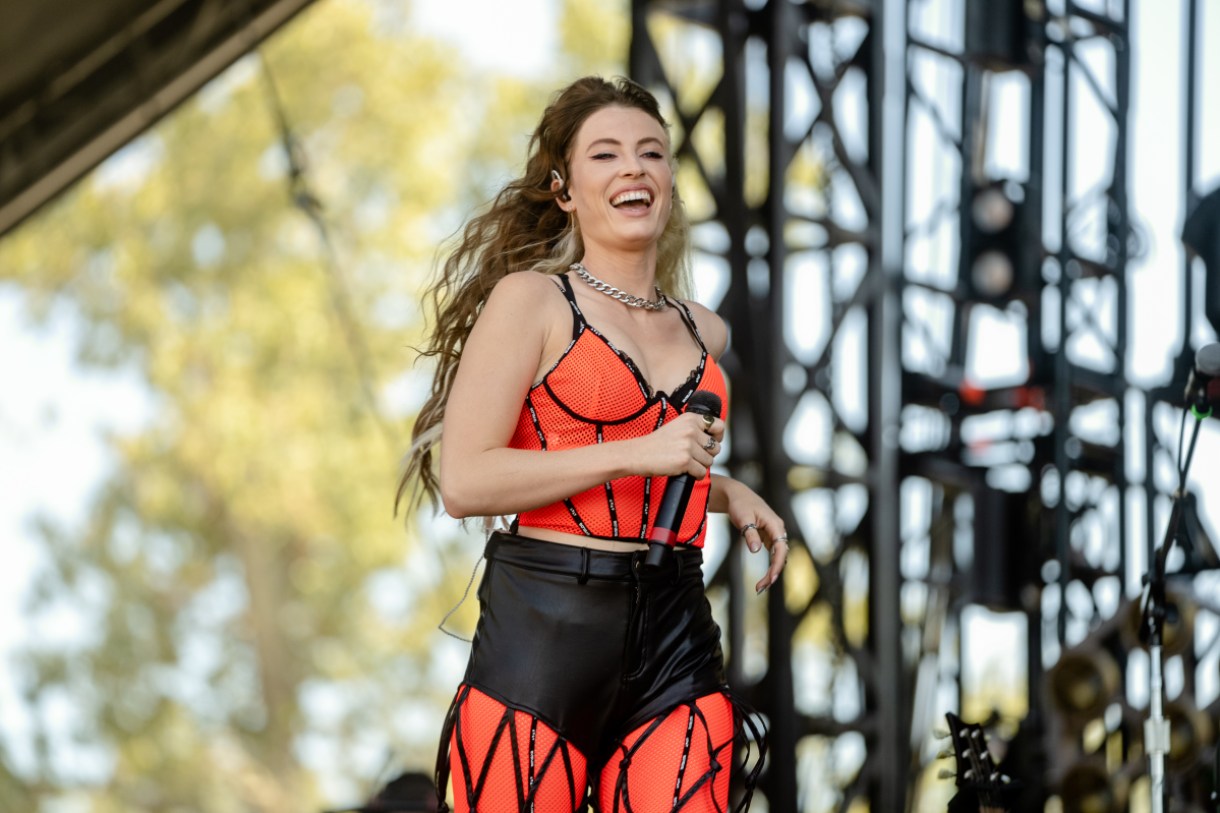 MANCHESTER, TENNESSEE - JUNE 19: Fletcher performs at the Bonnaroo Music & Arts Festival on June 18, 2022 in Manchester, Tennessee. (Photo by Josh Brasted/WireImage)