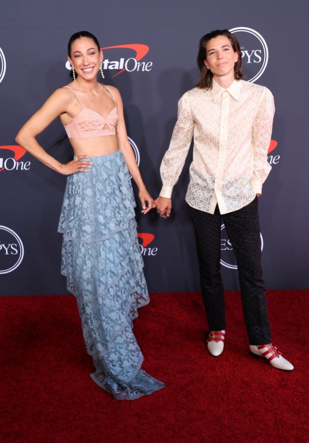 Christen Press Tobin Heath ESPYS: The couple attends the 2022 ESPYs at Dolby Theatre 