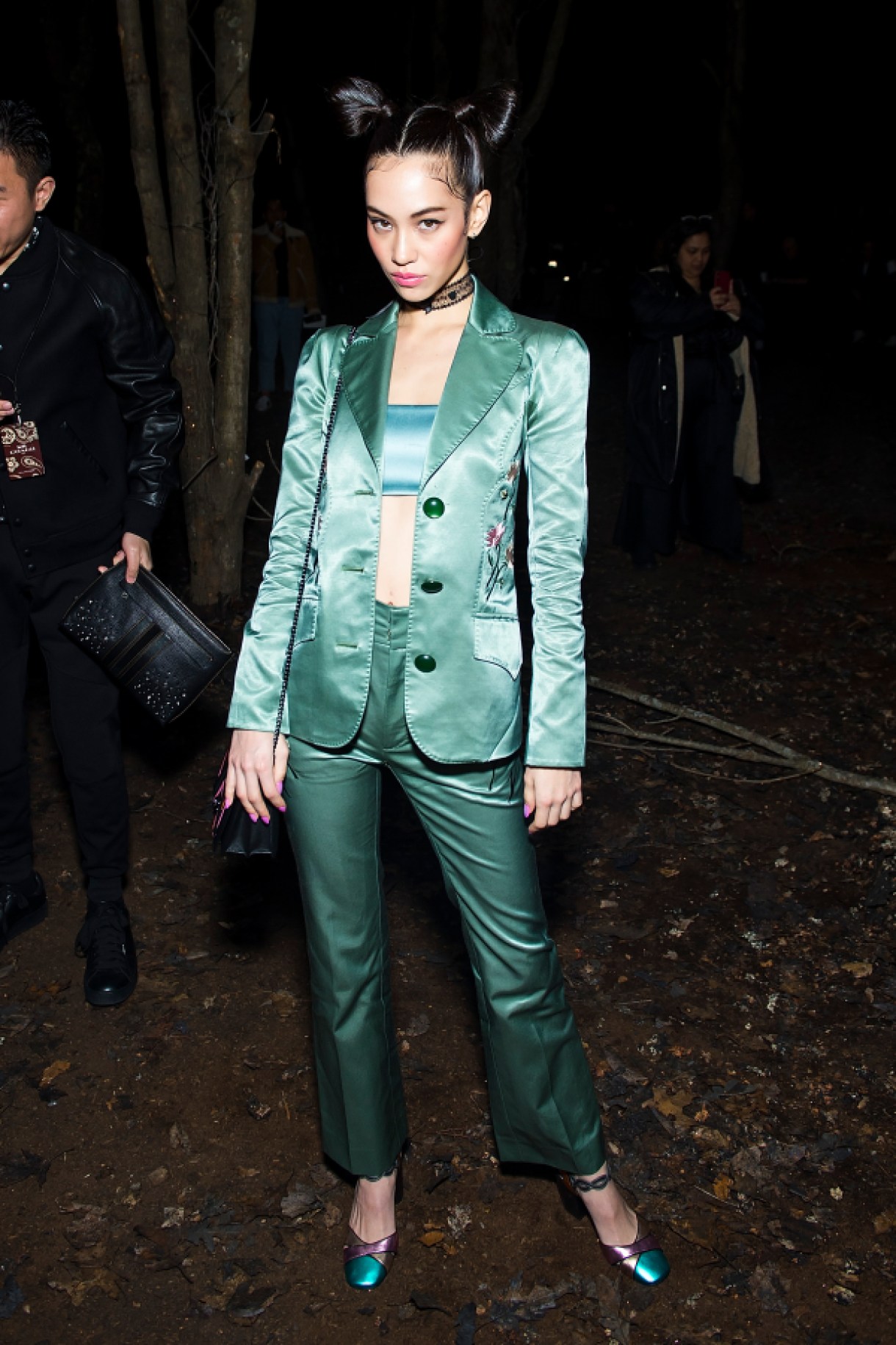 NEW YORK, NY - FEBRUARY 13:  Kiko Mizuhara attends the Coach 1941 fashion show during New York Fashion Week on February 13, 2018 in New York City.  (Photo by Michael Stewart/WireImage)