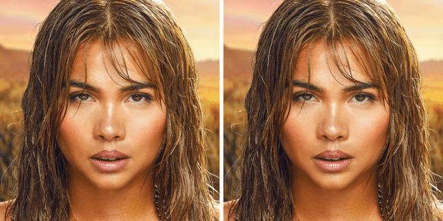 The album cover of PANORAMA by Hayley Kiyoko features Hayley with wet hair staring directly into the camera with a serious-sexy expression.