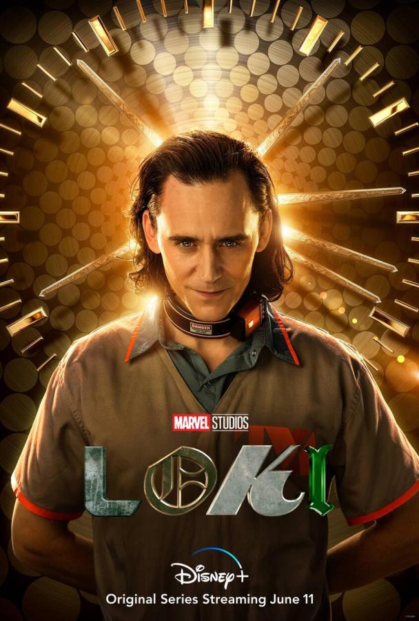 a promotional image for Loki with Loki on it