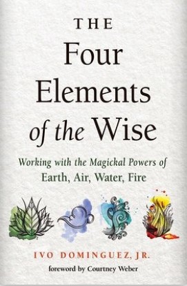 the cover of the four elements of the wise features 4 small icons each representing the four elements