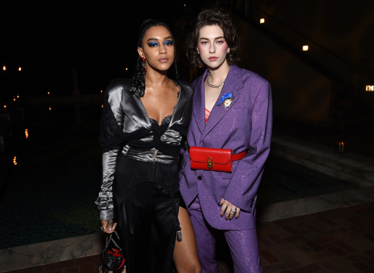 LOS ANGELES, CALIFORNIA - DECEMBER 05: Quinn Wilson (L) and King Princess attend the Christian Louboutin & Laura Brown Celebrate The Debut Of The 'ELISA' at The Paramour Estate on December 05, 2019 in Los Angeles, California. (Photo by Michael Kovac/Getty Images for Christian Louboutin )
