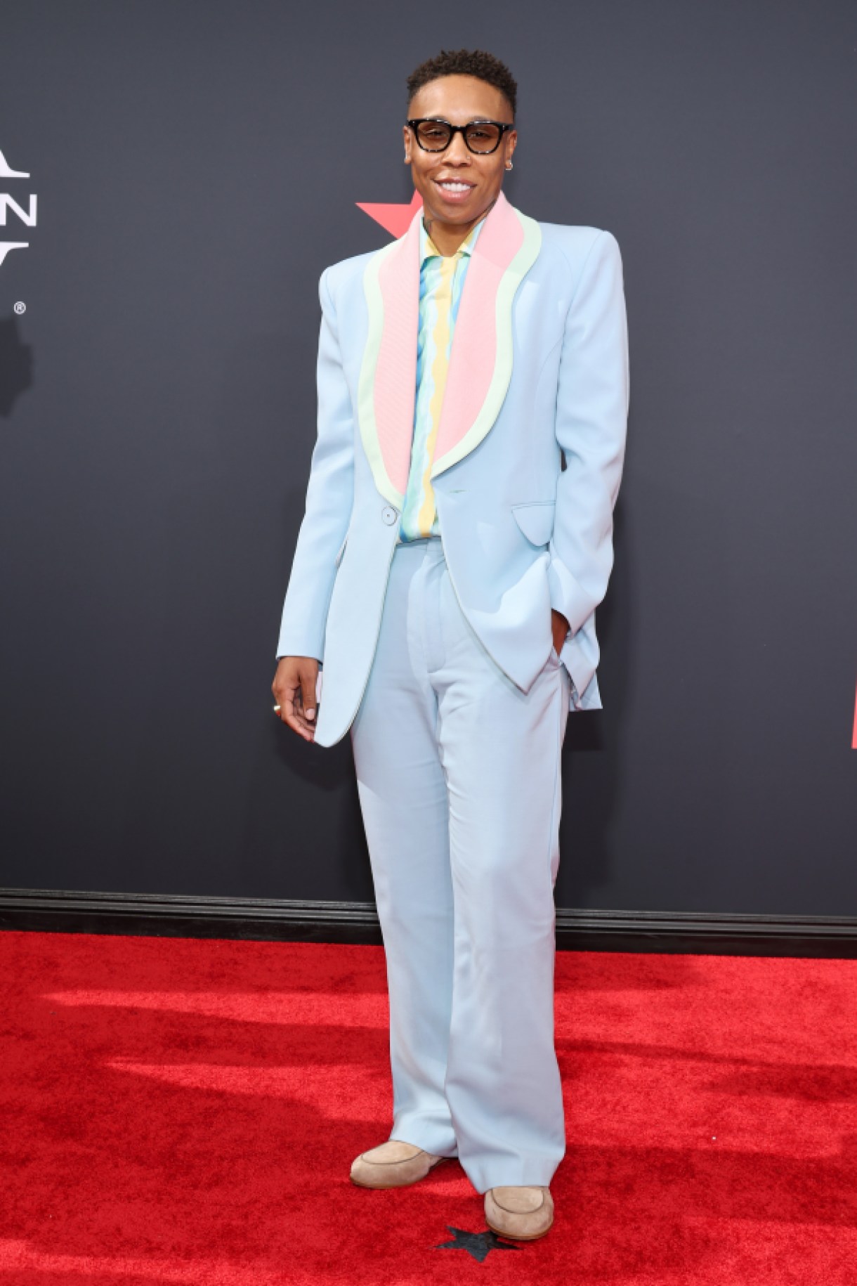LOS ANGELES, CALIFORNIA - JUNE 26: Lena Waithe attends the 2022 BET Awards at Microsoft Theater on June 26, 2022 in Los Angeles, California. (Photo by Amy Sussman/Getty Images,)