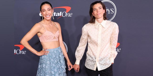 Christen Press Tobin Heath ESPYS: The couple attends the 2022 ESPYs at Dolby Theatre