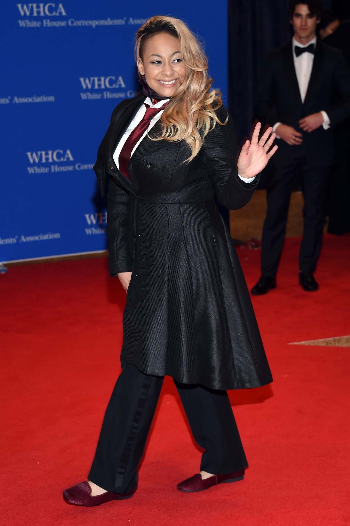 Raven-Symone in a suit and tie at the 102nd White House Correspondents' Association Dinner on April 30, 2016 in Washington, DC