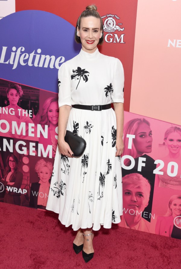 WEST HOLLYWOOD, CALIFORNIA - DECEMBER 01: Sarah Paulson attends the WrapWomen's Power Women Summit & The Changemakers Of 2021 at The London West Hollywood at Beverly Hills on December 01, 2021 in West Hollywood, California. (Photo by Gregg DeGuire/WireImage)