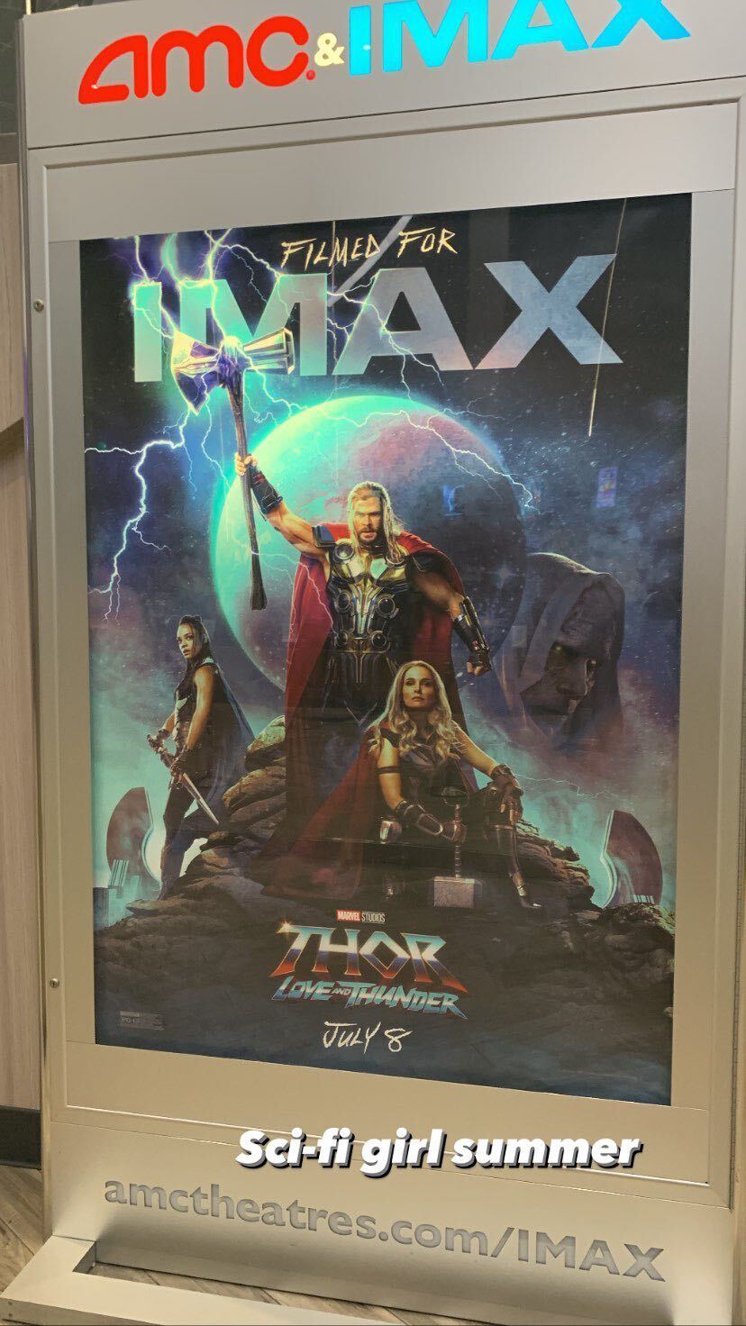 The movie poster for Thor Love & Thunder.