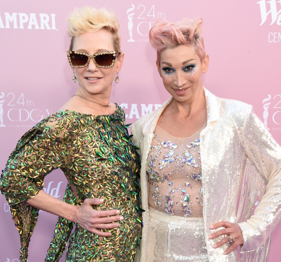 SANTA MONICA, CALIFORNIA - MARCH 09: Anne Heche and Ami Goodheart attend the 24th CDGA (Costume Designers Guild Awards on March 09, 2022 in Santa Monica, California. (Photo by Gregg DeGuire/FilmMagic)