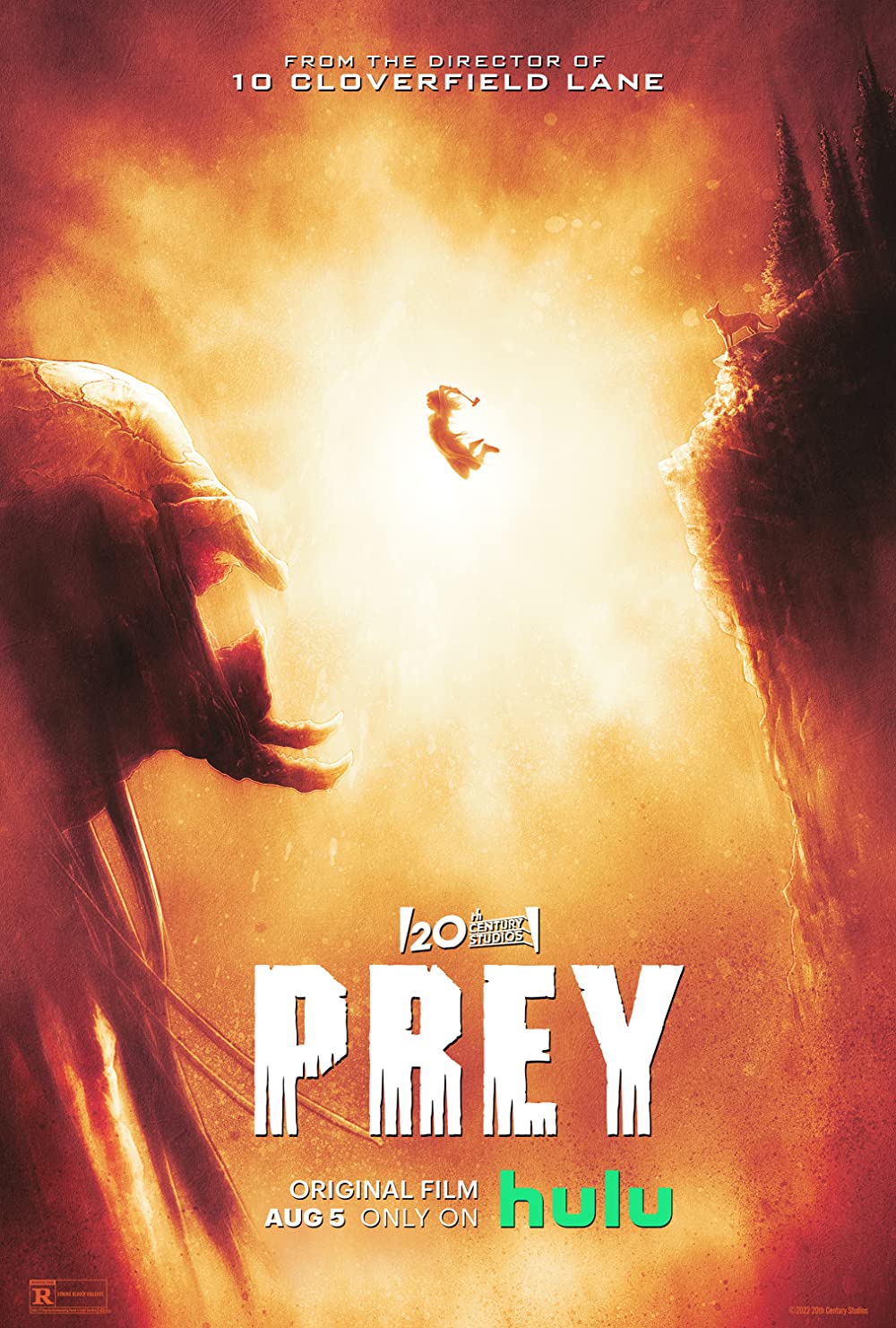the image for prey shows a tiny figure jumping toward the face of the predator through open golden space wielding some kind of a weapon