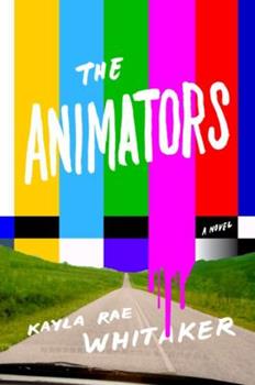 the cover of The Animators shows a dripping color block TV screen pattern above a road