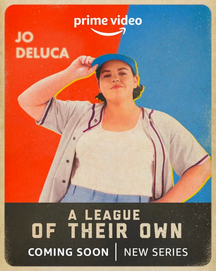 Jo De Luca in her baseball uniform