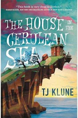 The cover for The House in the Cerulen Sea features a magical house on the edge of a cliff