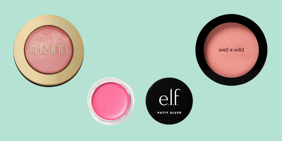 Three blushes in shades of pink