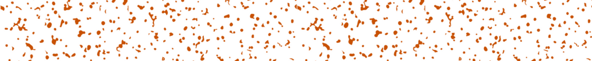 Speckled deep orange spacer