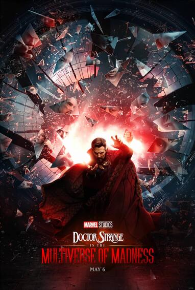 the cover oif doctor strange shows doctor strange among a bunch of exploding items