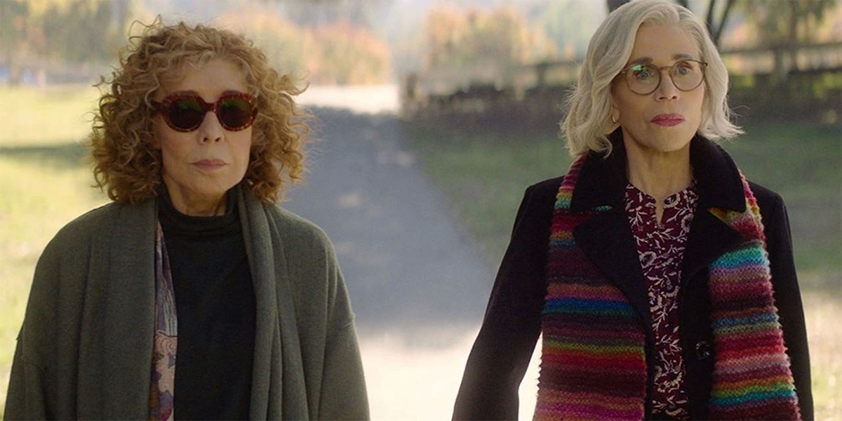 Lily Tomlin and Jane Fonda, in Moving On