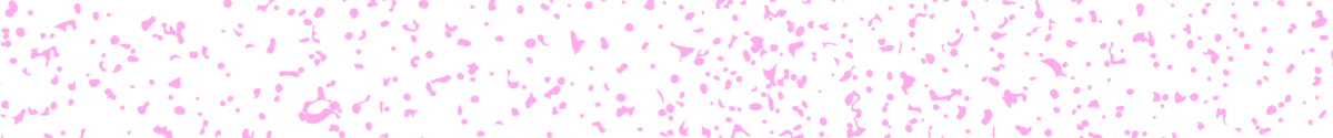 Pink dotted space on white background