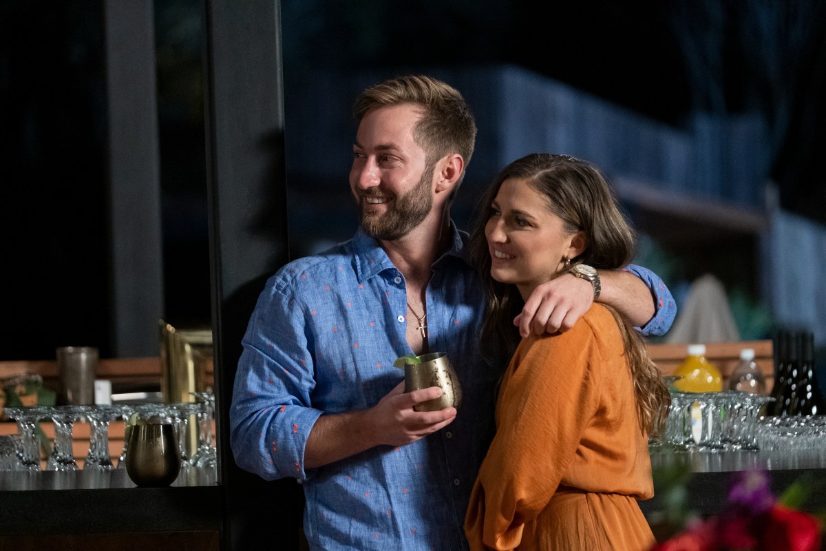 Love Is Blind. (L to R) Matt Bolton, Colleen Reed in season 3 of Love Is Blind. Cr. Patrick Wymore/Netflix © 2022