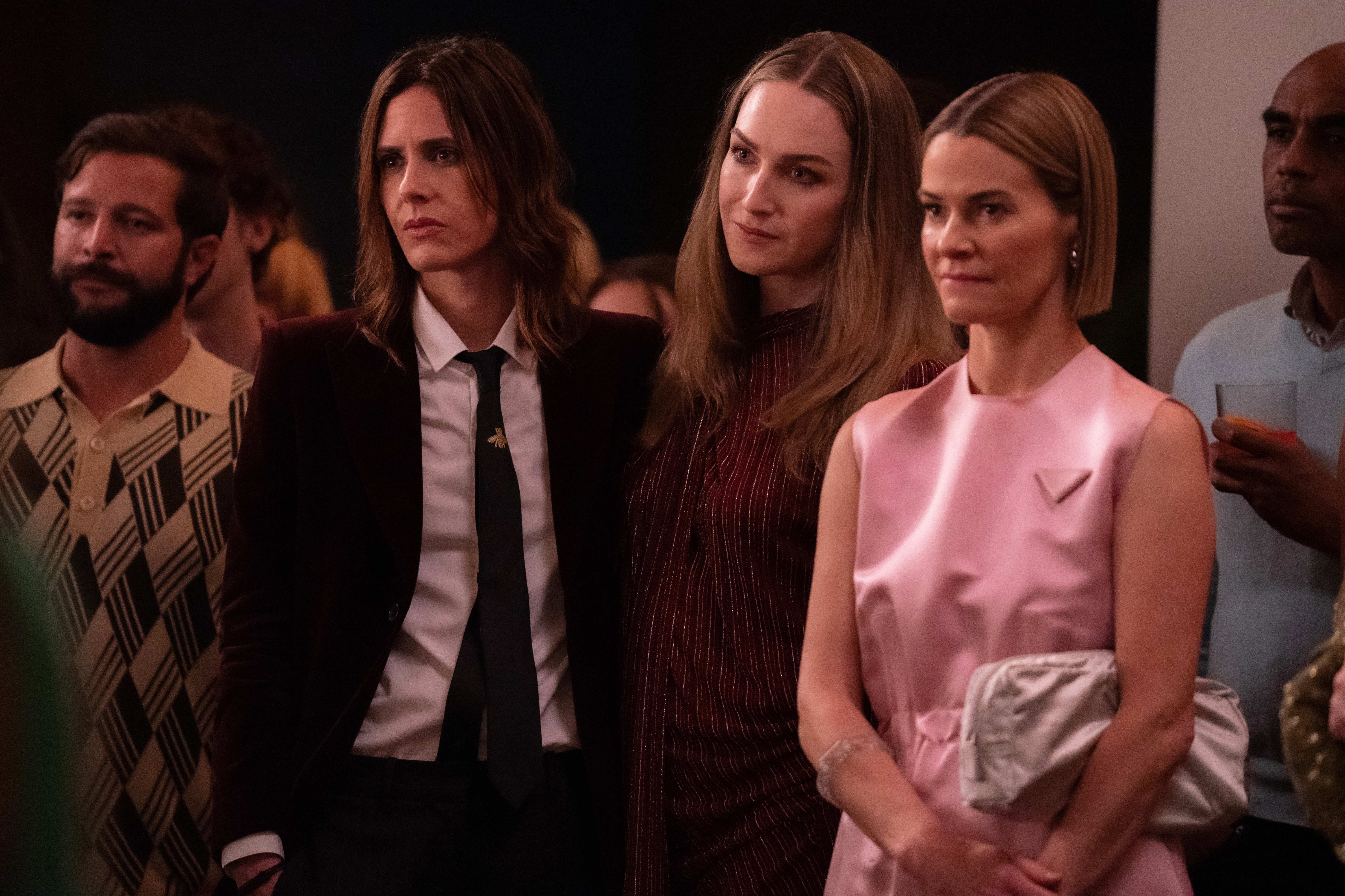 Los Angeles Traffic (L-R): Kate Moennig as Shane, Jamie Clayton as Tess and Leisha Hailey as Alice in THE L WORD: GENERATION Q, "Los Angeles Traffic". Photo Credit: Nicole Wilder/SHOWTIME.