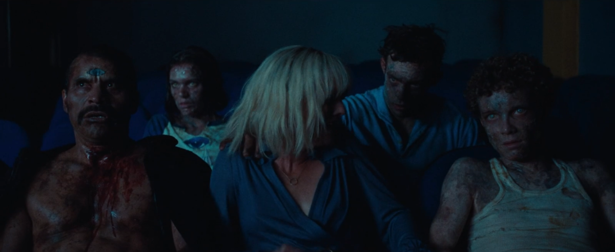 Anne is surrounded by the dead in Knife + Heart