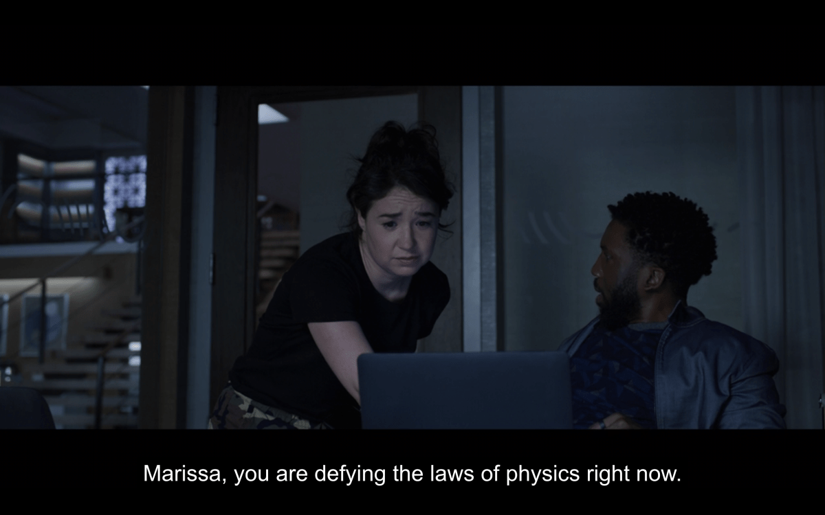 Jay says: "Marissa you are defying the laws of physics right now."
