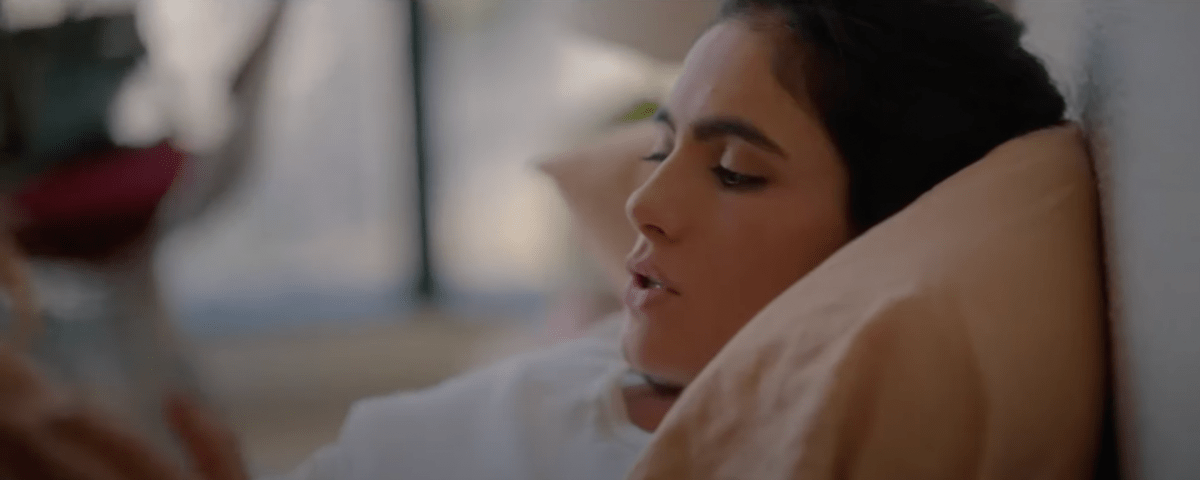 Dani lying on a pillow