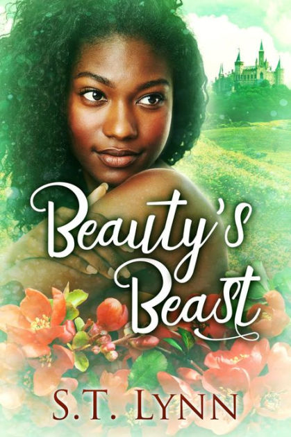 Beauty's Beast by S.T. Lynn features a Black girl on the cover in a field with a palace behind her