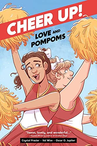Cheer Up!: Love and Pom Poms the book features two girls in cheerleading costumes on its cover