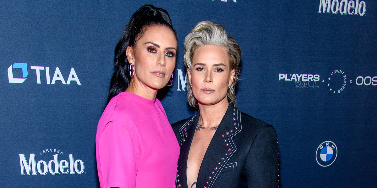 : Ali Krieger and Ashlyn Harris attend the United States Women's National Team "Players' Ball" at Pier 61 at Chelsea Piers on November 14, 2022 in New York City.