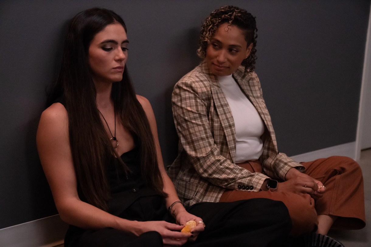 (L-R): Arienne Mandi as Dani and Rosanny Zayas as Sophie in THE L WORD: GENERATION Q, "Quiz Show". Photo Credit: Nicole Wilder/SHOWTIME.