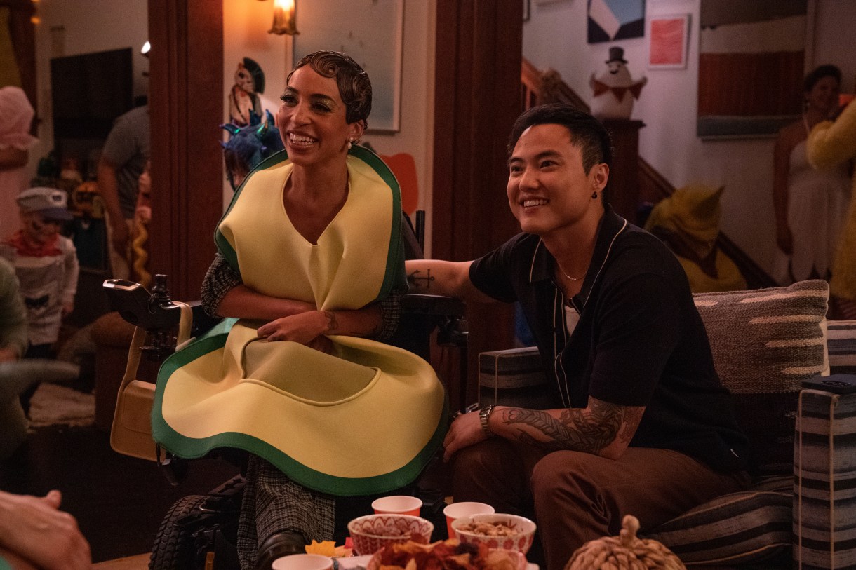 Last to Know (L-R): Jillian Mercado as Maribel and Leo Sheng as Micah in THE L WORD: GENERATION Q, "Last To Know". Photo Credit: Nicole Wilder/SHOWTIME.