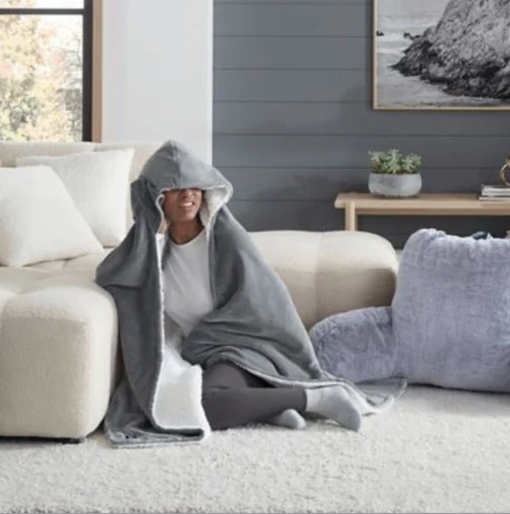 ugg avery star hooded throw blanket