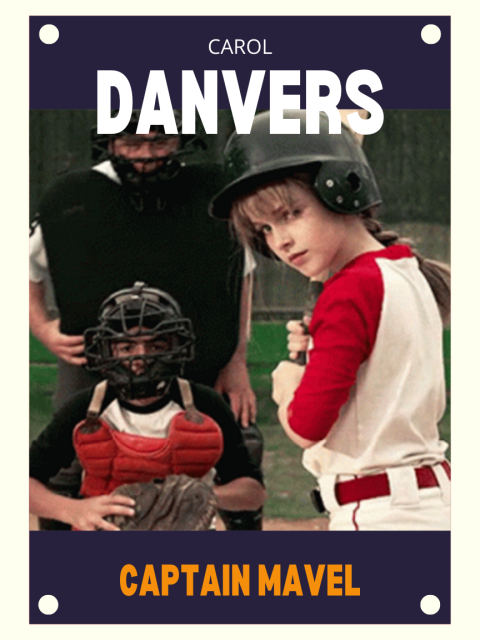 Carol Danvers, Captain Marvel baseball card