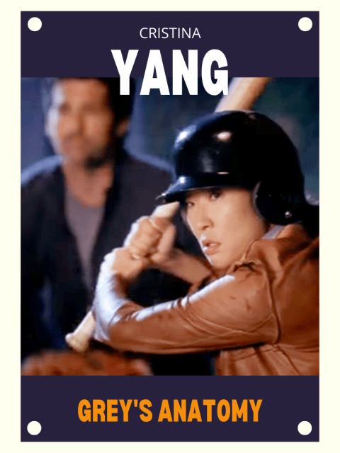 Cristina Yang, Grey's Anatomy baseball card