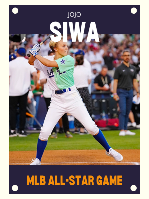 JoJo Siwa, MLB Celebrity All-Star Game baseball card