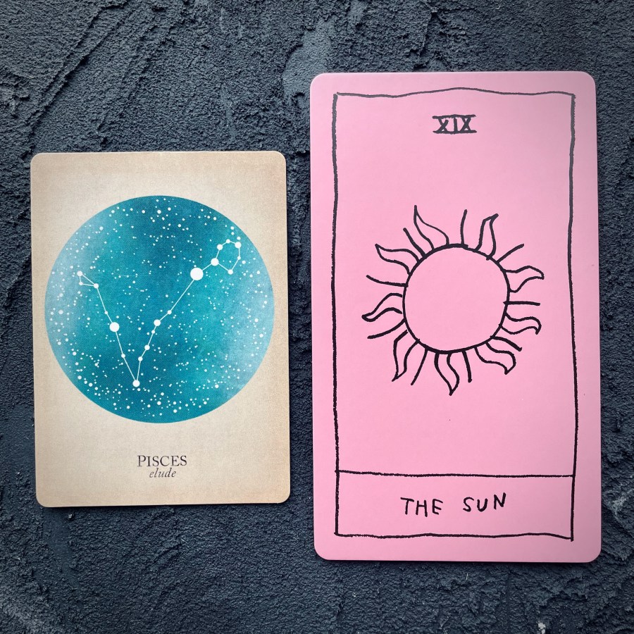 Card 1 Pisces, Card 2: The Sun