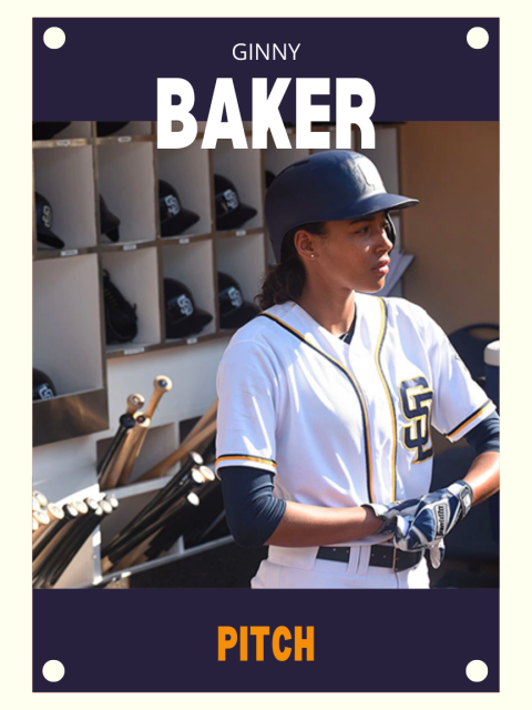 Ginny Baker, Pitch baseball card