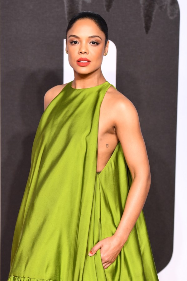 LONDON, ENGLAND - NOVEMBER 28: Tessa Thompson attends the European Premiere of "Creed II" at BFI IMAX on November 28, 2018 in London, England. (Photo by Jeff Spicer/Getty Images)