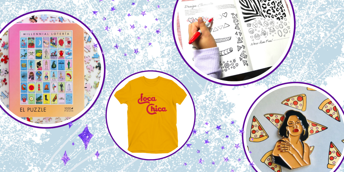 Puzzle, t-shirt, coloring book and Selena Pin