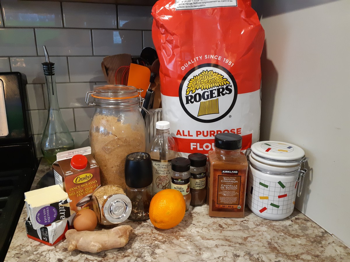 ingredients for Gingerbread cookies